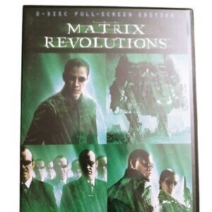Matrix Revolutions Full Screen DVD Movie Keanu Reeves Good Condition Clean